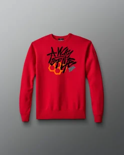 Graffiti Motto Youth Crewneck