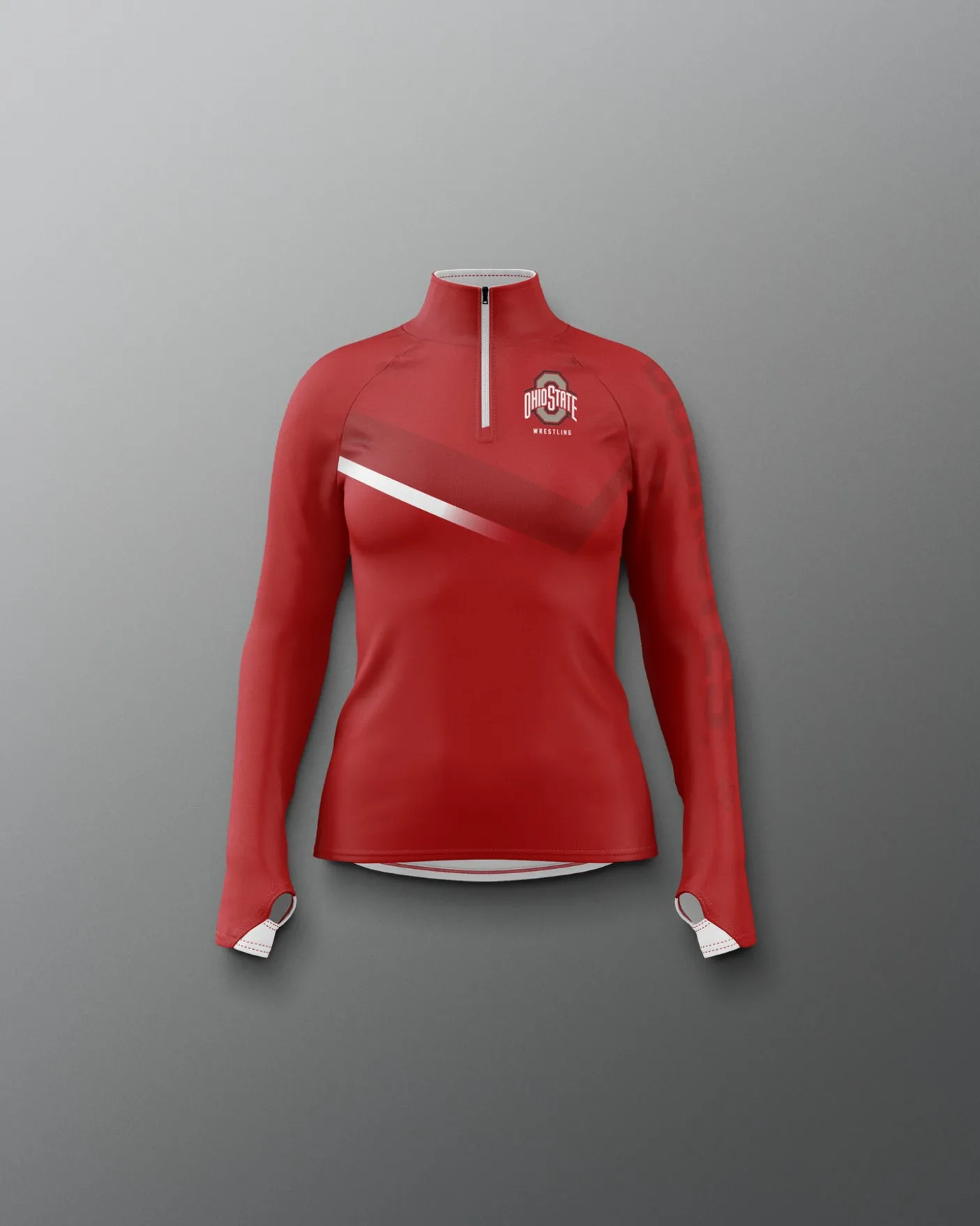 Ohio State Sublimated Girl's Quarter Zip
