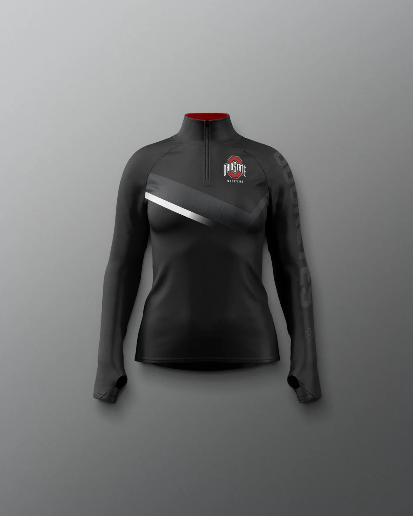 Ohio State Sublimated Girl's Quarter Zip