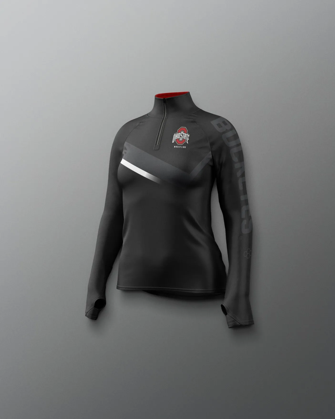 Ohio State Sublimated Girl's Quarter Zip