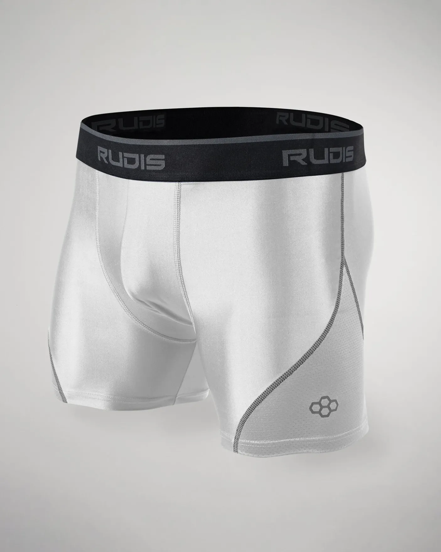 RUDIS Essential White/Gray Youth Boxer Brief