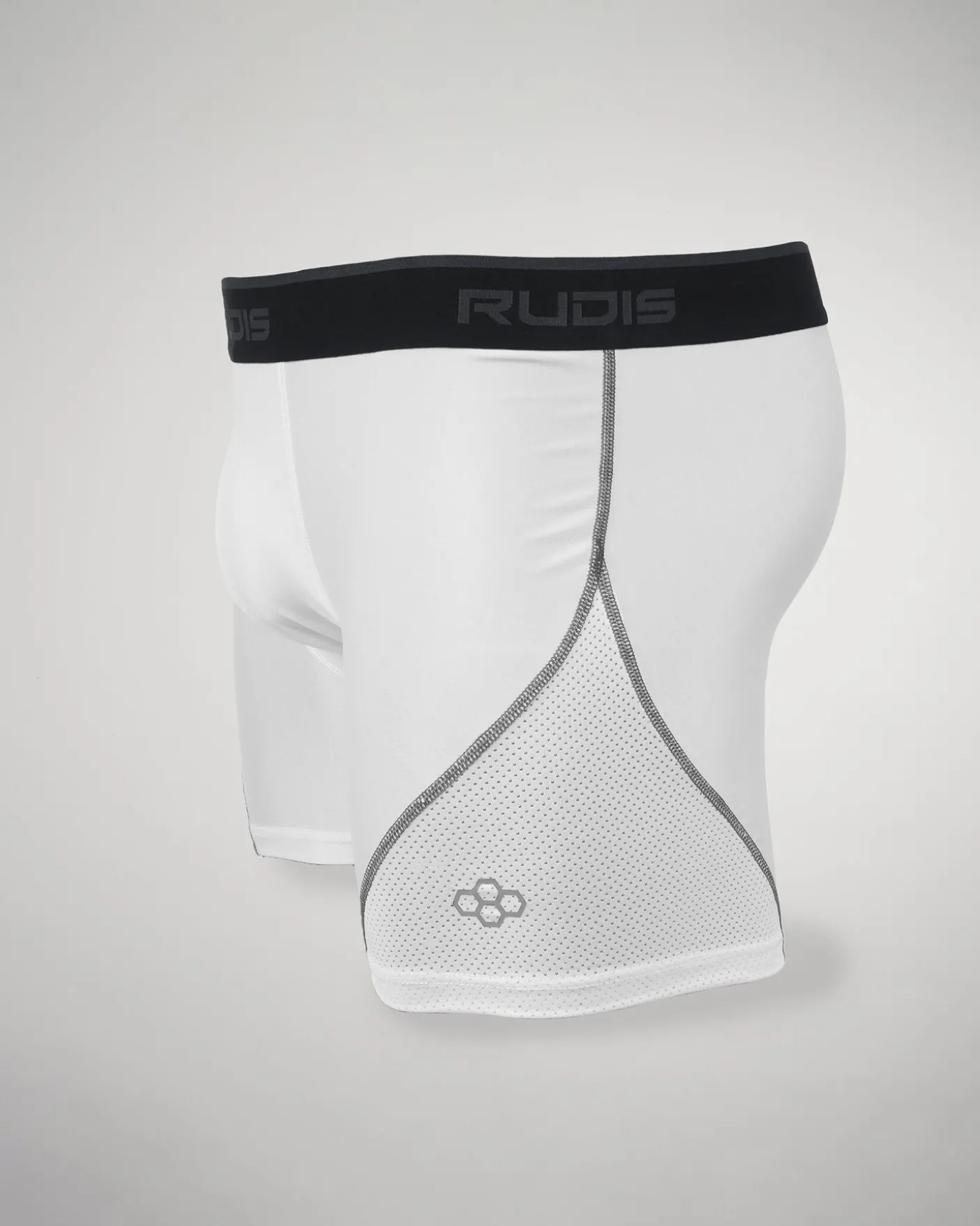 RUDIS Essential White/Gray Adult Boxer Brief