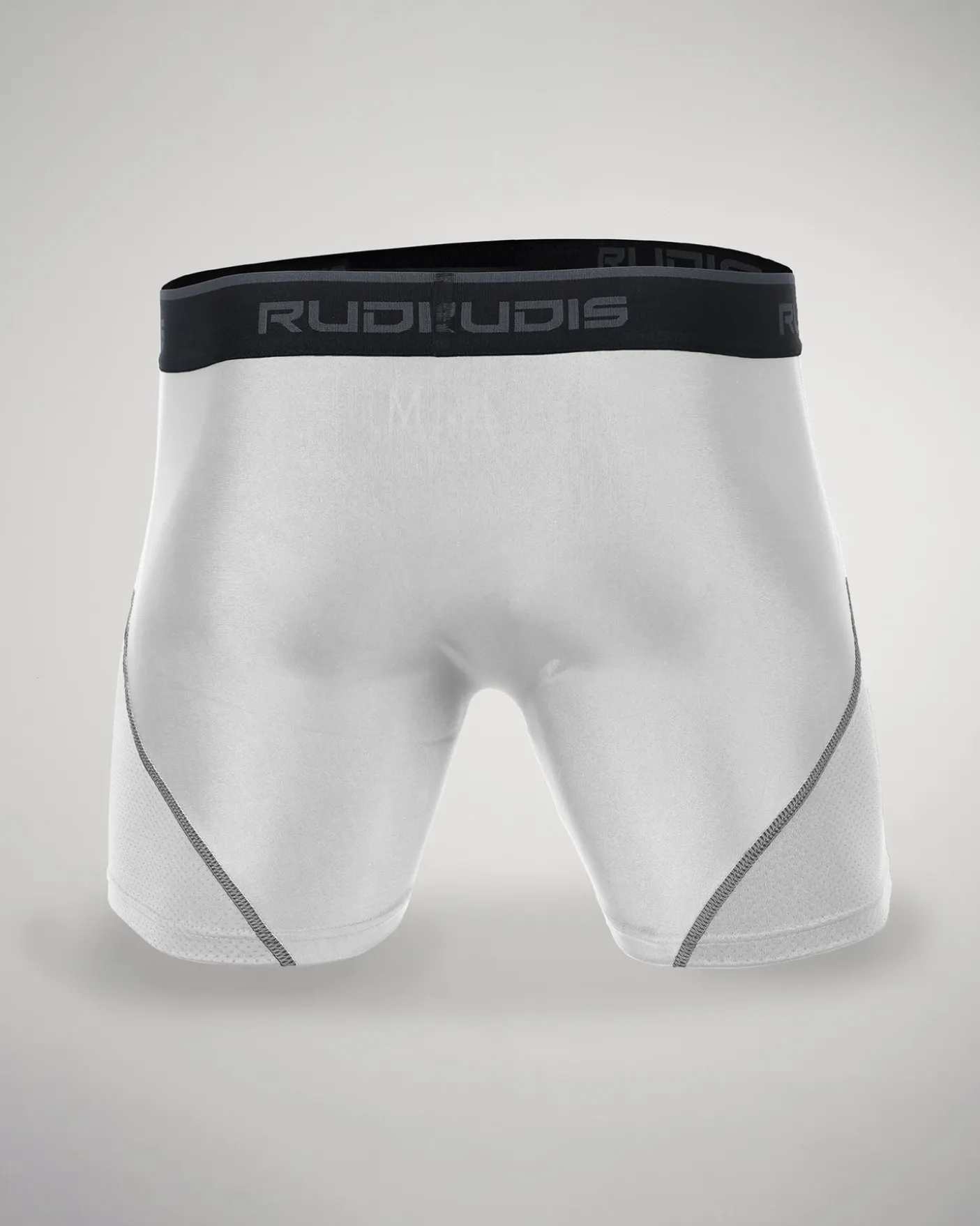 RUDIS Essential White/Gray Adult Boxer Brief