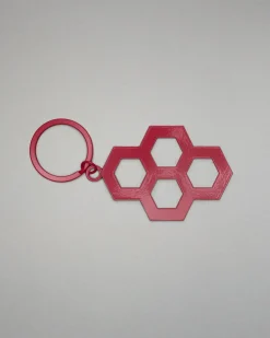 RUDIS Hex Diecut Keychain
