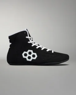 RUDIS International Adult Wrestling Shoes - Black/White
