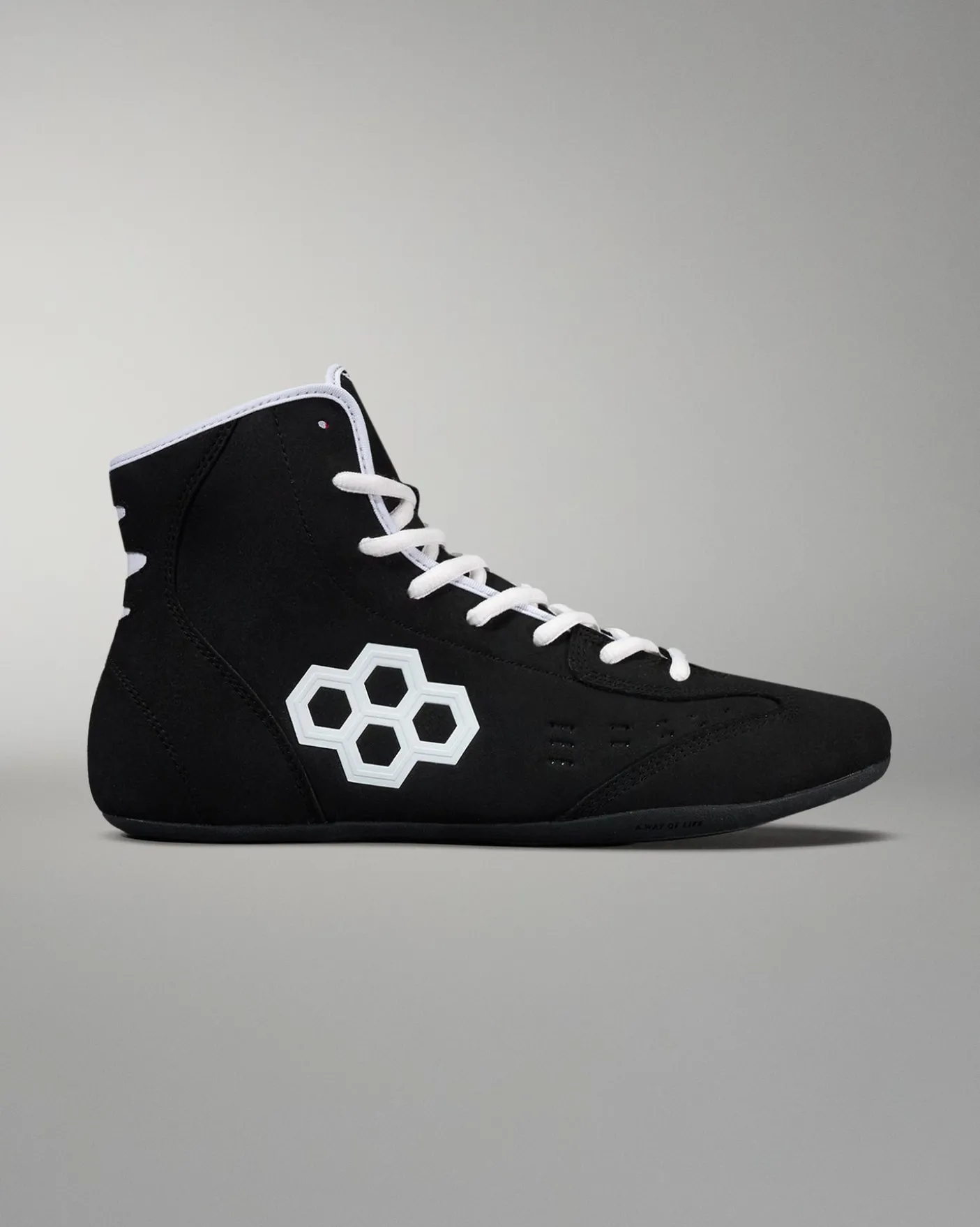 RUDIS International Adult Wrestling Shoes - Black/White