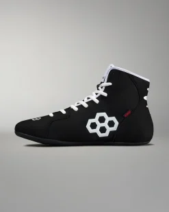RUDIS International Adult Wrestling Shoes - Black/White