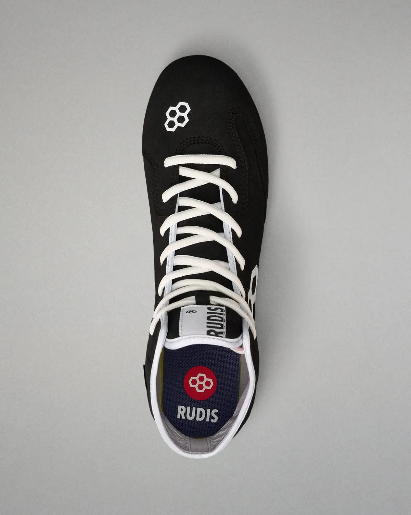 RUDIS International Adult Wrestling Shoes - Black/White