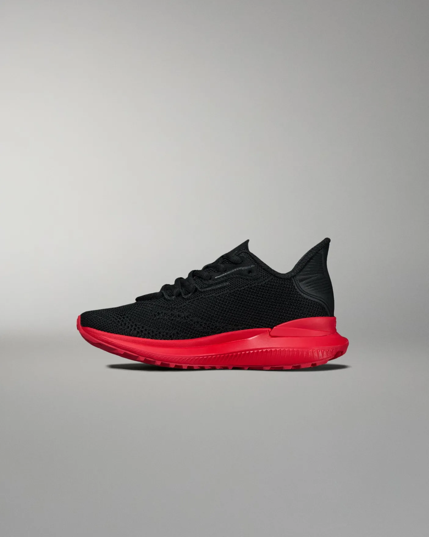 RUDIS Journey Knit Youth Training Shoes - Black/Red