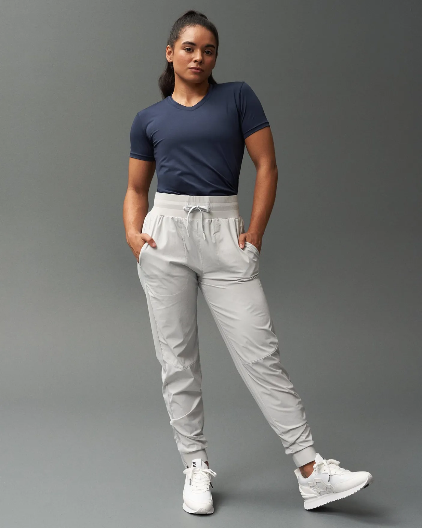 RUDIS Performance Women's V-Neck T-Shirt - Navy