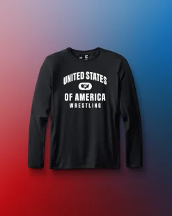 United States of America Wrestling Youth Performance Long Sleeve