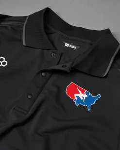 USA Wrestling Chronicle Elite Snap Polo