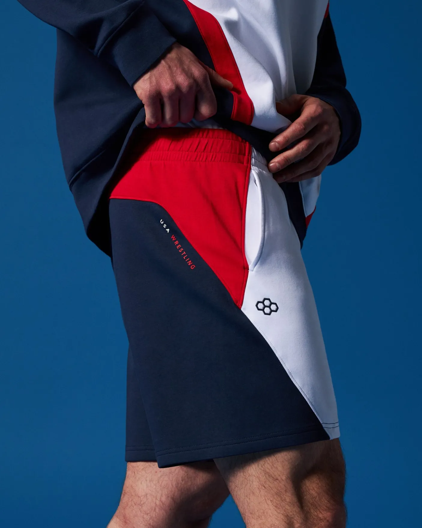 USA Wrestling Colorblock 5" Shorts