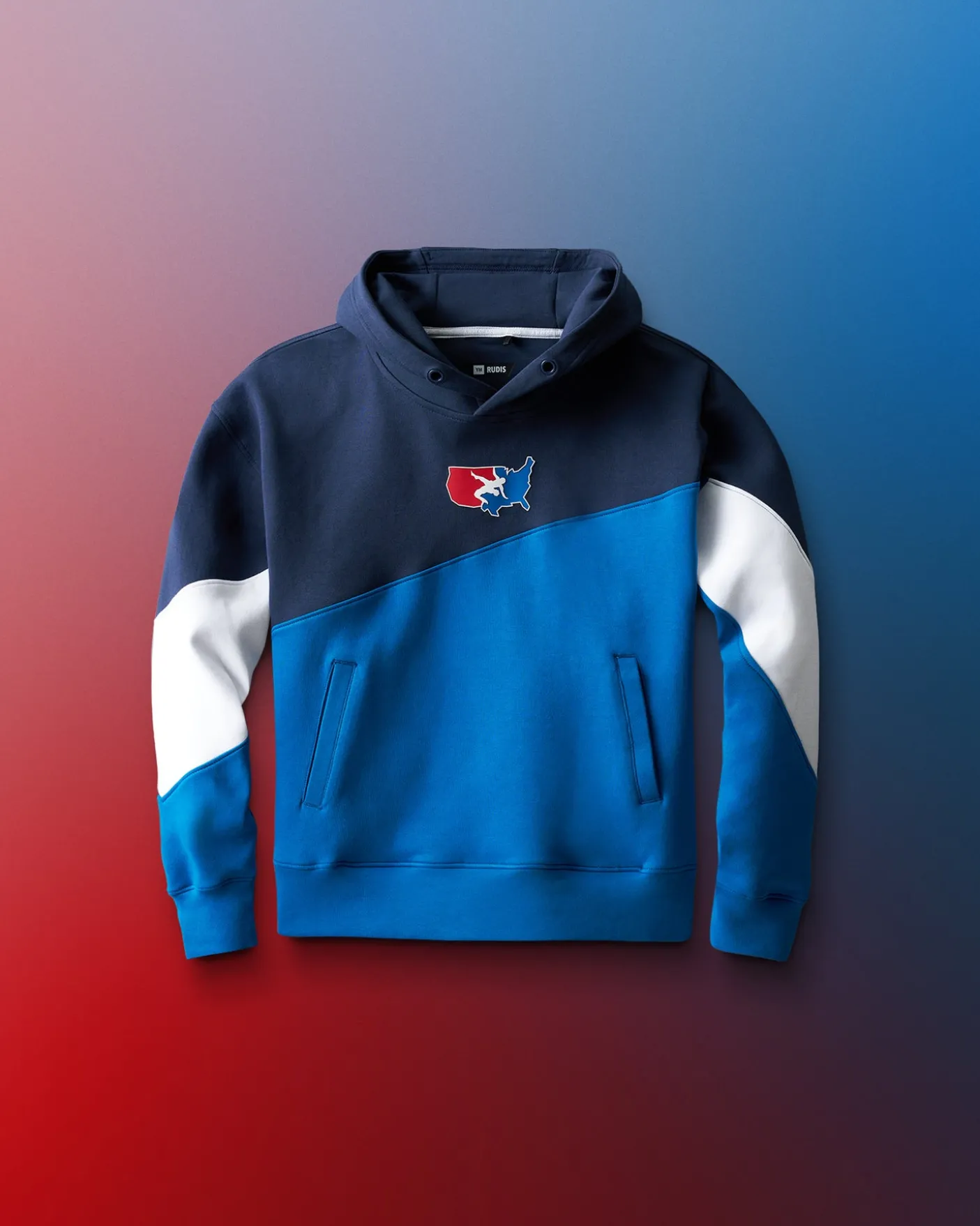 USA Wrestling Colorblock Youth Hoodie