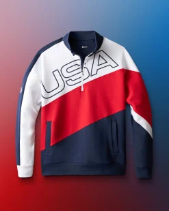 USA Wrestling Colorblock 1/4 Zip