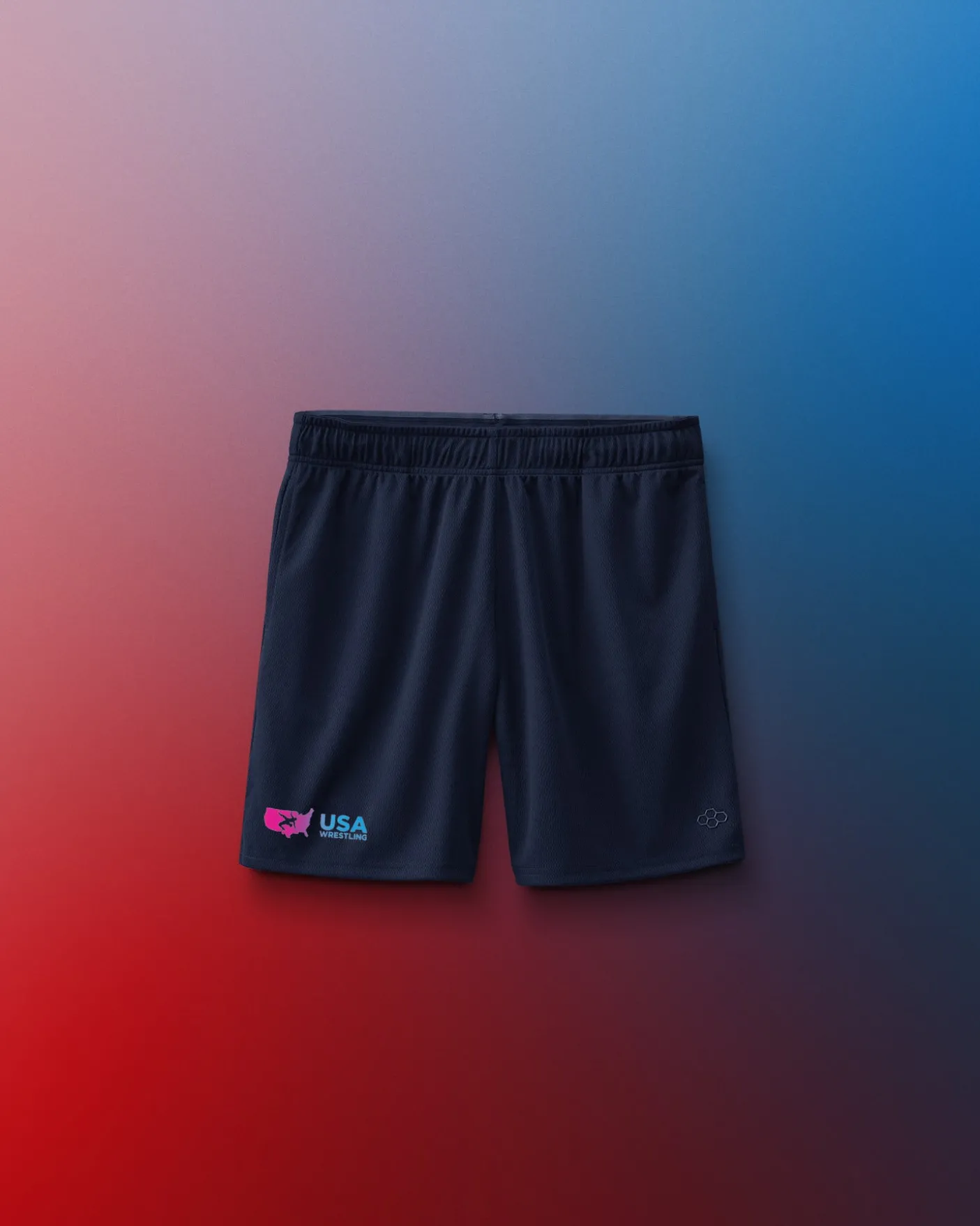 USA Wrestling Gradient 6" Youth Mesh Shorts