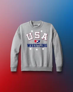 USA Wrestling Retro Youth Titan Heavyweight Crewneck