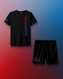 USA Wrestling Vintage Logo Adult Set