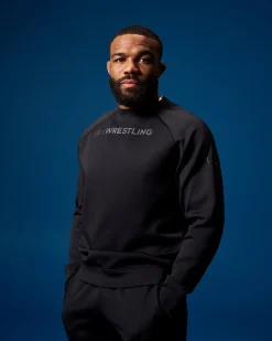 USA Wrestling Wordmark COOL-FEEL Crewneck