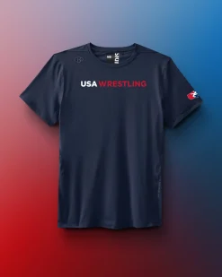 USA Wrestling Wordmark Performance T-Shirt