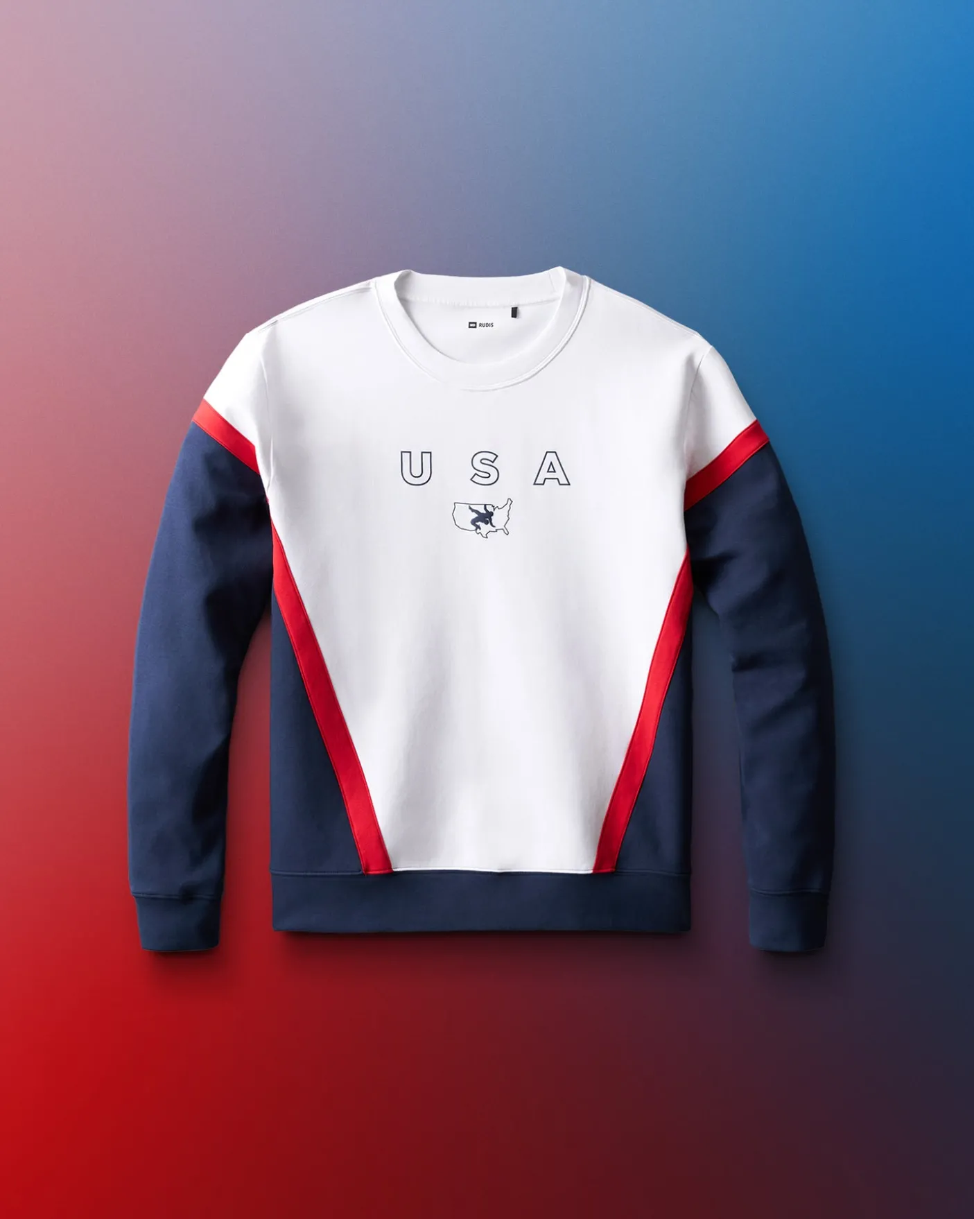 USA Wrestling Youth Colorblock Crewneck