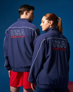 USAW Logo 1/4 Zip Windbreaker