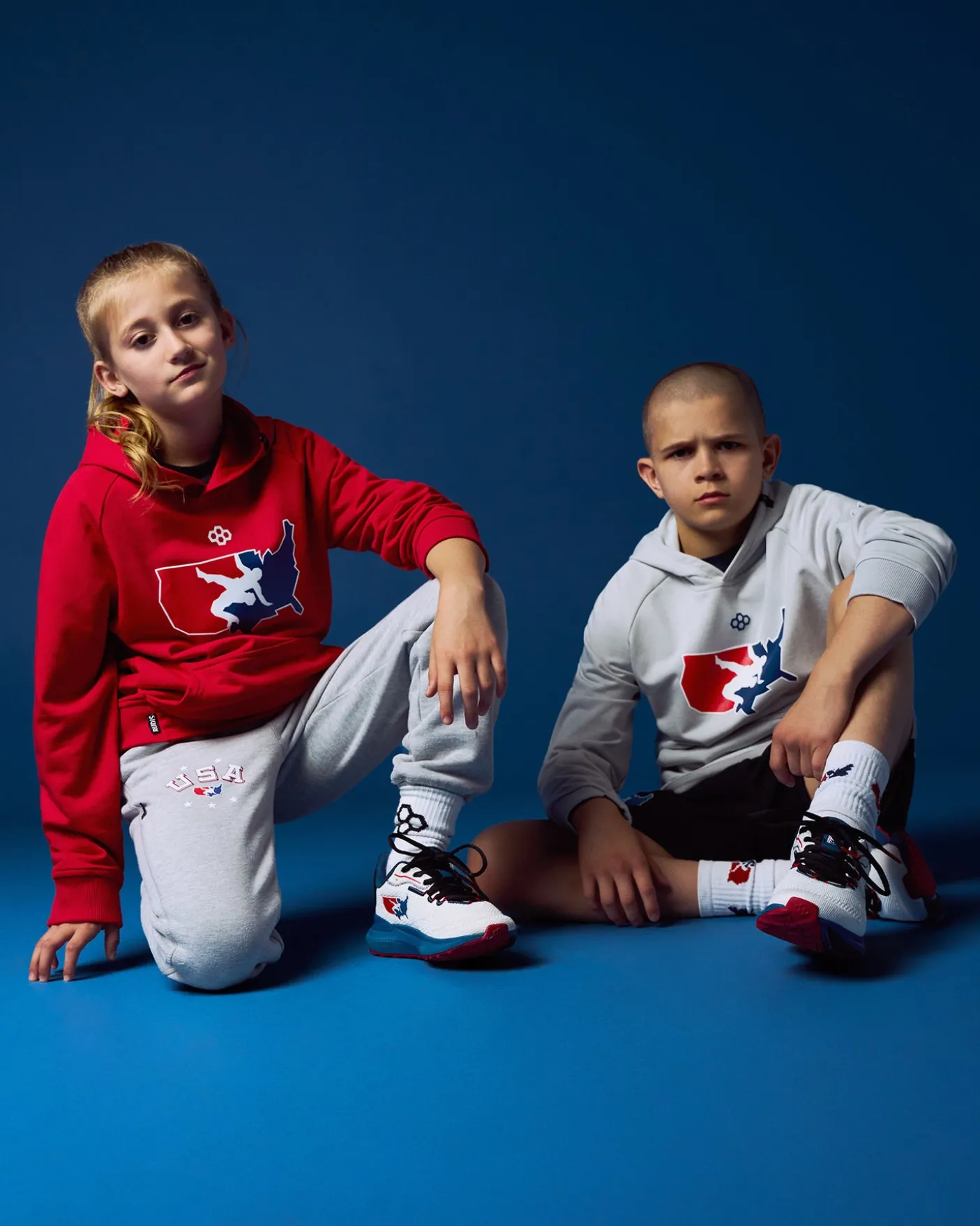USAW Logo Elite Terry Youth Hoodie