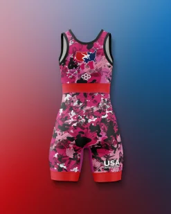 USAW Scatter Icon Girl's 2.0 Elite Singlet