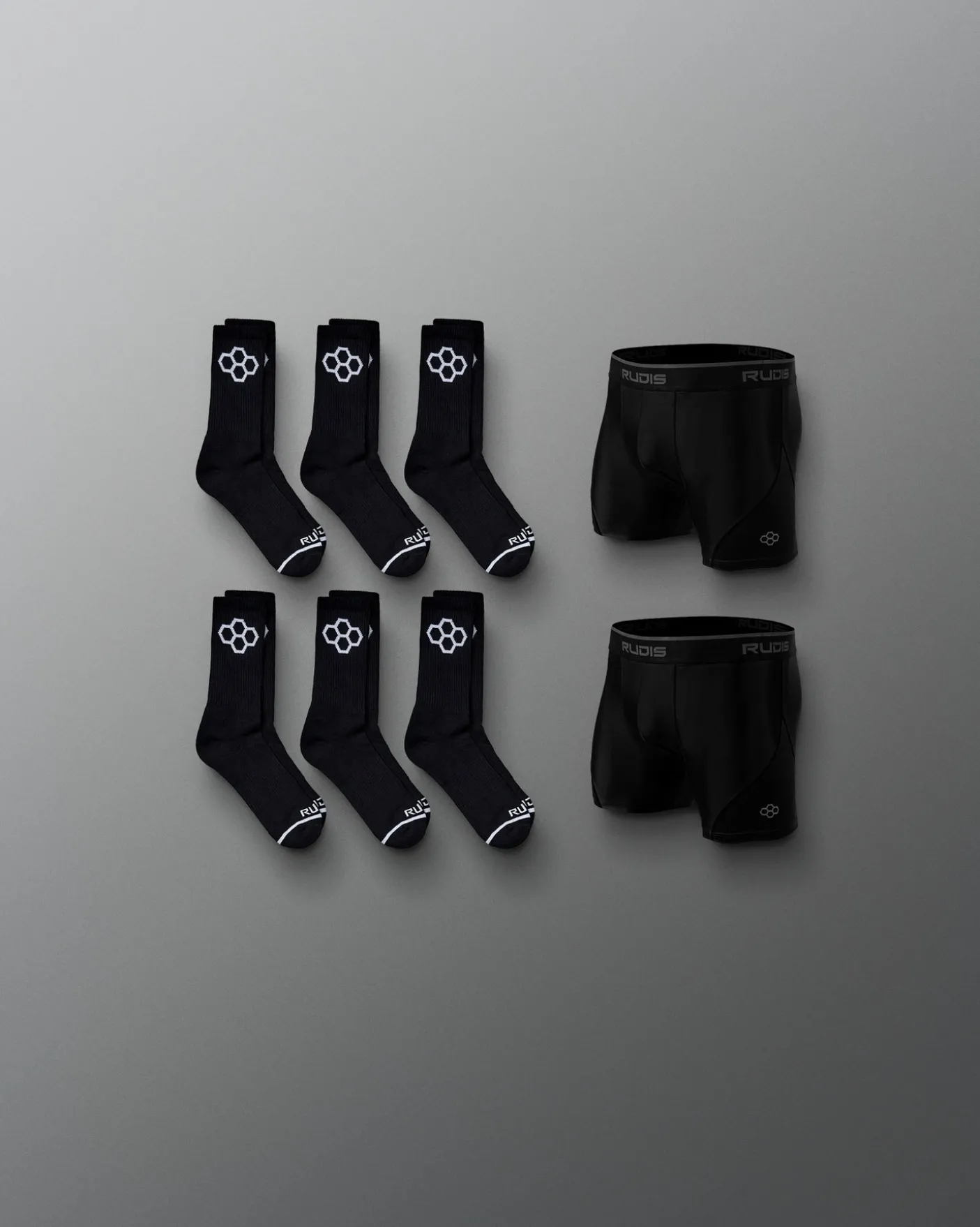 Wrestling Essentials Youth Bundle - Black Socks & Boxer Briefs