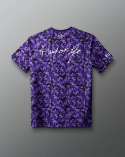Wrestling Wordmark Camo Sublimated T-Shirt