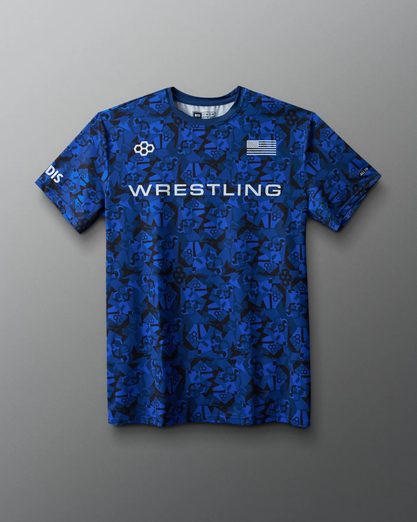 Wrestling Wordmark Camo Sublimated T-Shirt